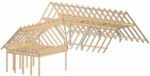 Dachkonstruktion, Holzrahmenbau, Arbeitsvorbereitung, Dachstuhl, Stahlbau